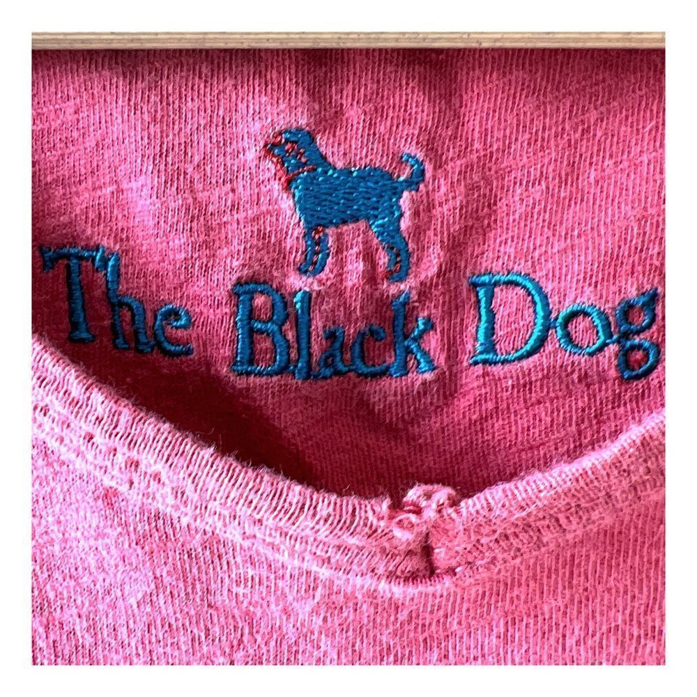 The Black Dog Men’s V-Neck T-Shirt. Coral. Large - Picture 11 of 15